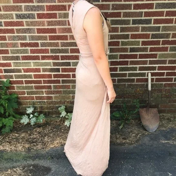 Forever 21 Tan High Slit Maxi Dress - Picture 7 of 9